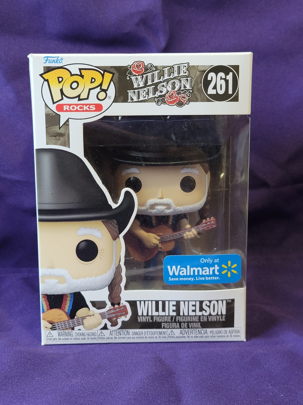 Funko Rocks Willie Nelson #261 Vinyl Figure - Black / White